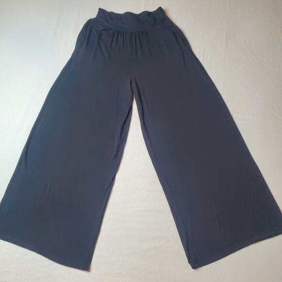 Maeve Anthropologie Women's Size XS Jersey Knit Wide Leg Pants Black - Picture 2 of 9